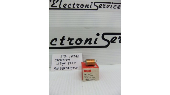 RCA 147563 1.75uf 400 volts capacitor
